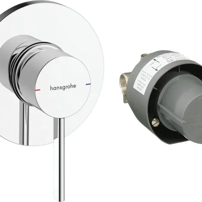 Hansgrohe Zesis S - zemapmetuma dušas maisītājs, ar iebūvējamo korpusu, hroms 74618000