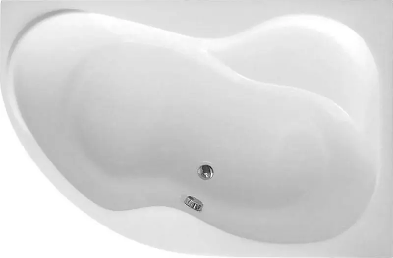 Aqualine vanna Cidlina, 148x105x45 cm, bez kājām, labā, balta G3619