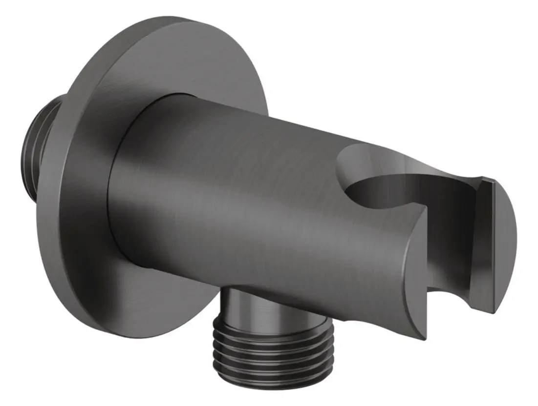 Kludi A-Qa - dušas līkums ar turētāju, matēts gunmetal 65567N2-00