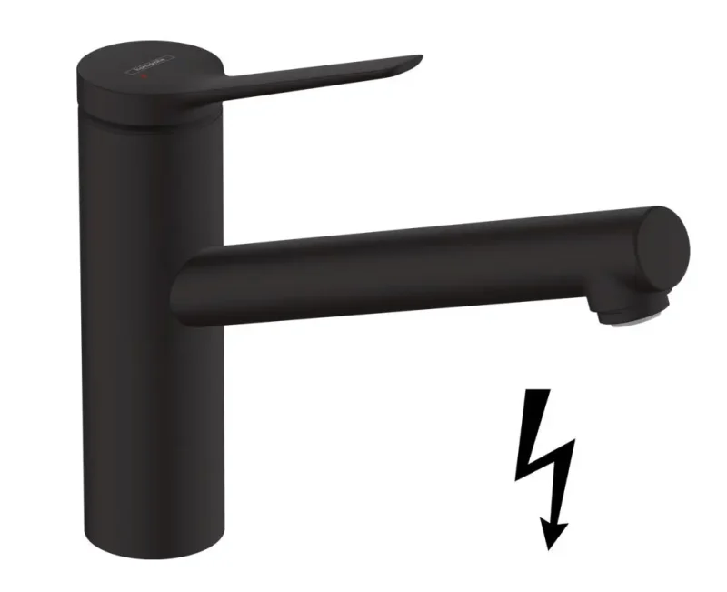 Hansgrohe Zesis M33 - virtuves izlietnes maisītājs, matēti melns 74806670