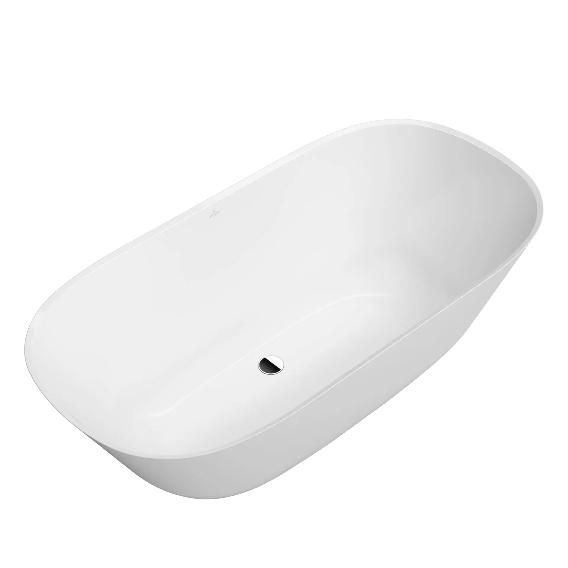 Villeroy & Boch Theano - brīvi stāvoša vanna 175x80 cm, Quaryl, Alpu balts UBQ175ANH7F200V-01
