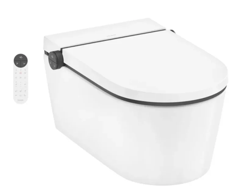 Hansgrohe LavaPura Element S - pie sienas montējams dušas WC komplekts AquaHelix Flush, SmartClean, HygieneEffect, balts 63021450