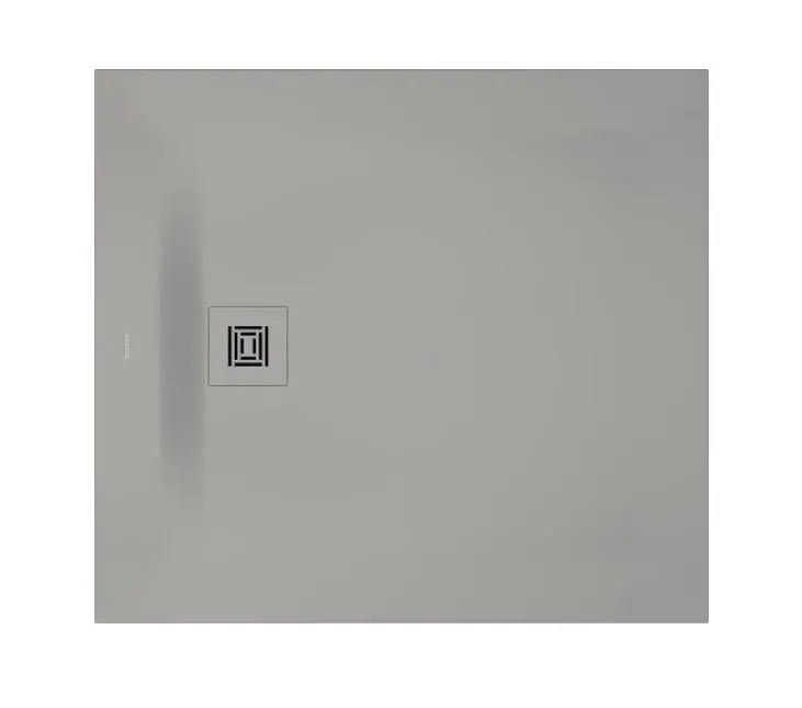 Duravit Sustano - dušas paliktnis 100x90 cm, DuraSolid, pelēks matēts 720274630000000