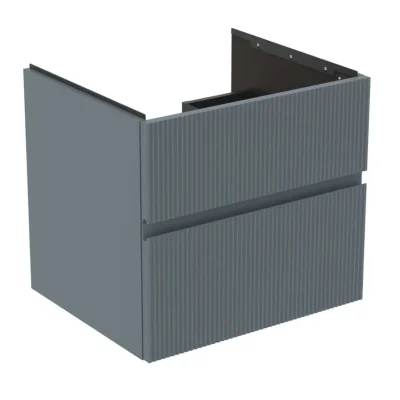 Ideal Standard Finesse - izlietnes skapītis 60x51x55 cm, 2 atvilktnes, Ribbed matēts Ashblue E3395UQ