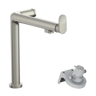 Hansgrohe Aqittura M91 - virtuves izlietnes maisītājs ar filtra funkciju, nerūsējošais tērauds 76804800
