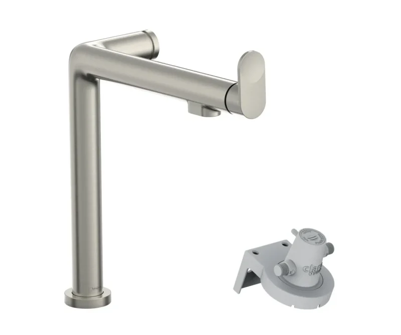 Hansgrohe Aqittura M91 - virtuves izlietnes maisītājs ar filtra funkciju, nerūsējošais tērauds 76804800