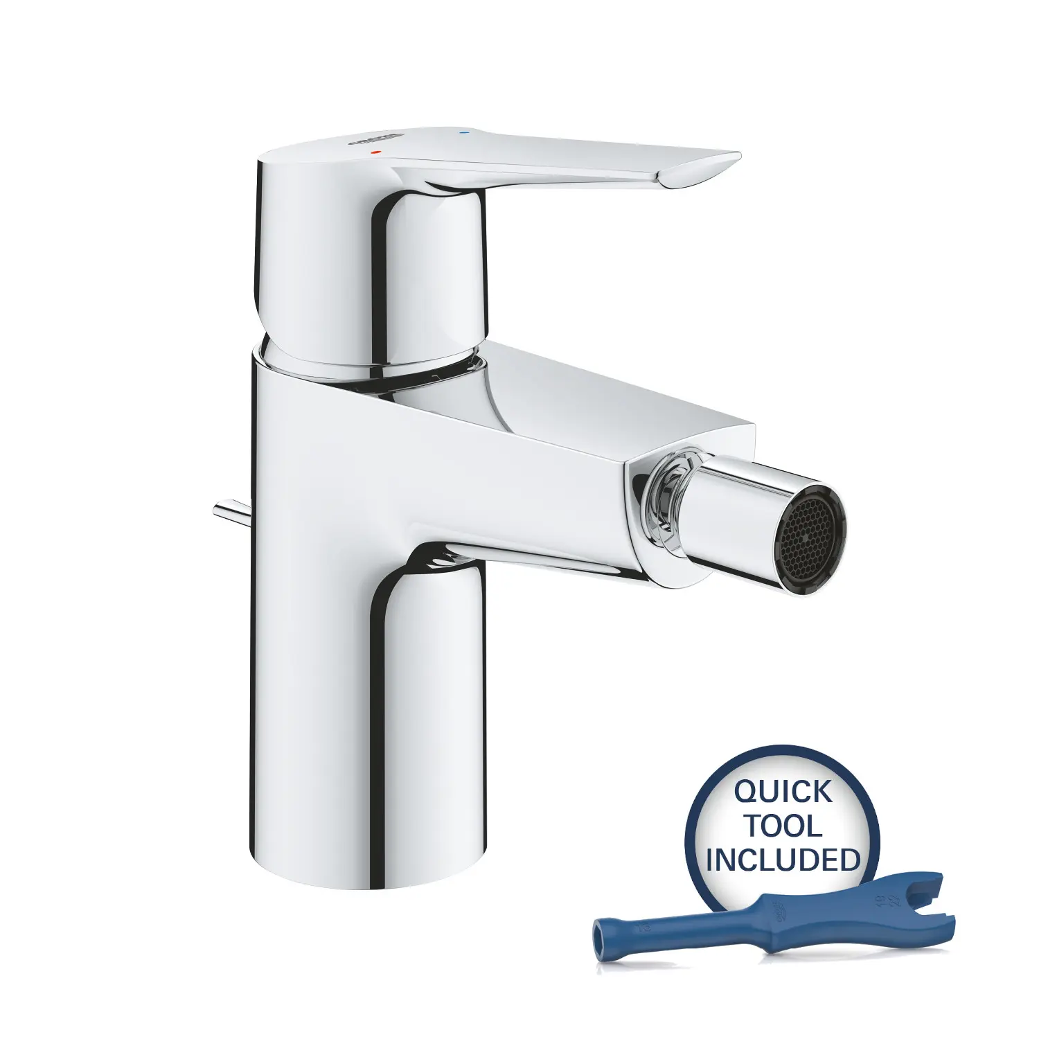 Grohe QuickFix Start - bideta maisītājs ar noteces komplektu, hromēts 32560002