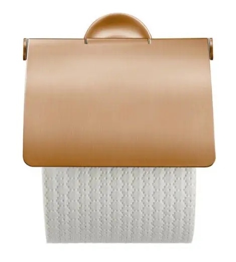 Duravit Starck T - tualetes papīra turētājs ar vāku, birstēta bronza 0099400400