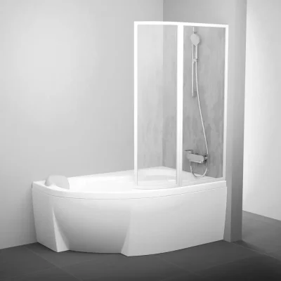 Ravak Supernova - vannas aizsargsiena VSK2 Rosa 170 L, kreisā, balts/lietus 76LB010041