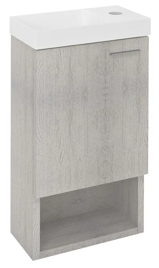 Sapho Latus - izlietnes skapītis, 30x53x17 cm, durvis K/L, ozols polar LT711-1010