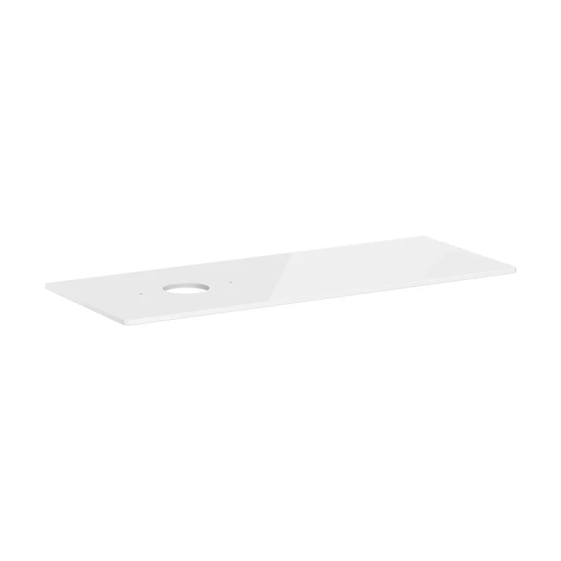 Hansgrohe Xelu Q - izlietnes plātne 136x55 cm, izgriezums kreisajā pusē, balta spīdīga 54116050