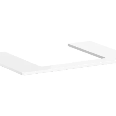 Hansgrohe Xelu Q - izlietnes virsma 78x55 cm, izgriezums vidū, balts spīdīgs 54094050
