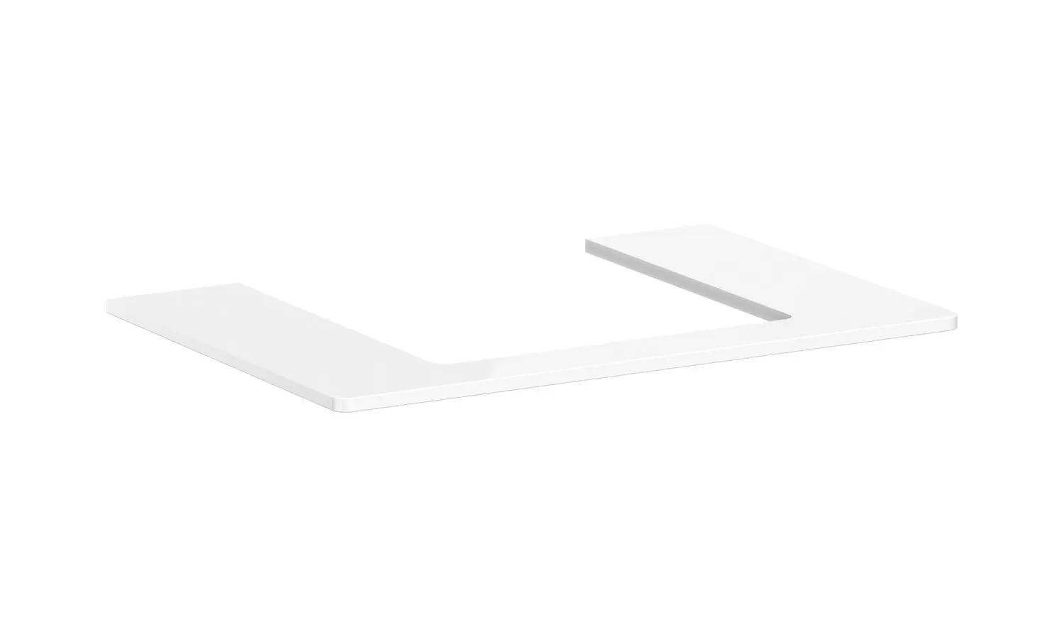 Hansgrohe Xelu Q - izlietnes virsma 78x55 cm, izgriezums vidū, balts spīdīgs 54094050