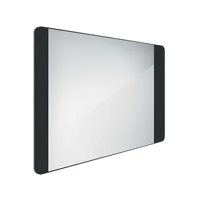 Nimco spogulis - spogulis ar LED apgaismojumu, 80x60 cm, alumīnijs/melns ZPC 42003-90