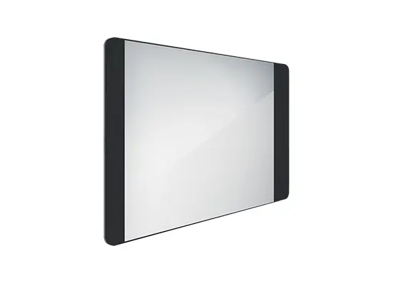 Nimco spogulis - spogulis ar LED apgaismojumu, 80x60 cm, alumīnijs/melns ZPC 42003-90