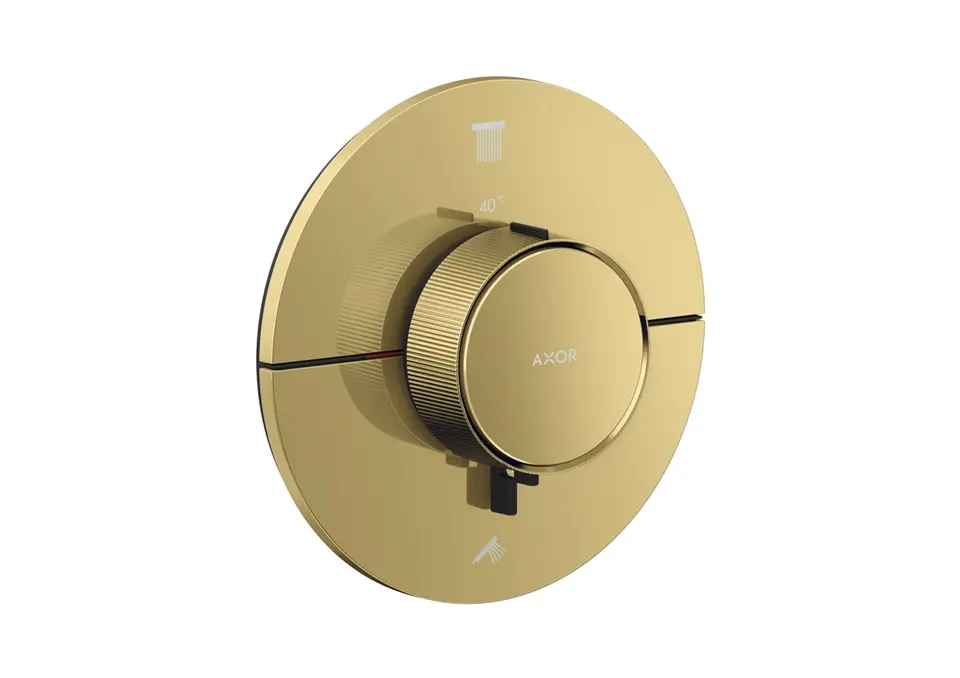 Axor ShowerSelect ID - zemapmetuma termostata maisītājs, 2 patērētājiem, pulēta zelta apdare 36750990