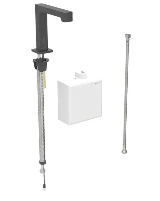 Geberit Brenta - elektronisks izlietnes vārsts, ģeneratora darbība, easy to clean, matēti melns 116.175.14.1