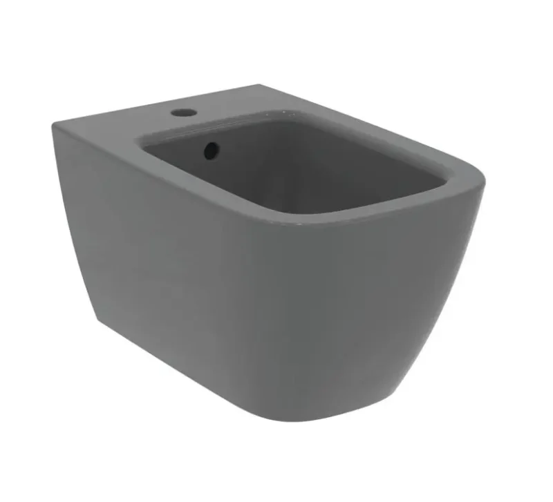 Ideal Standard i.Life B - piekaramais bidets, caurums maisītājam, pelēks spīdīgs T461558