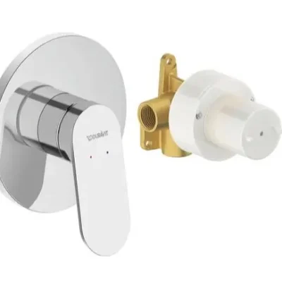 Duravit Wave - zemapmetuma dušas maisītājs, ar montāžas korpusu, hroms WA4210007010