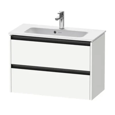 Duravit Ketho.2 - izlietnes skapītis, 55x81x39 cm, 2 atvilktnes, balts matēts K25256018180000