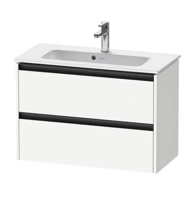 Duravit Ketho.2 - izlietnes skapītis, 55x81x39 cm, 2 atvilktnes, balts matēts K25256018180000