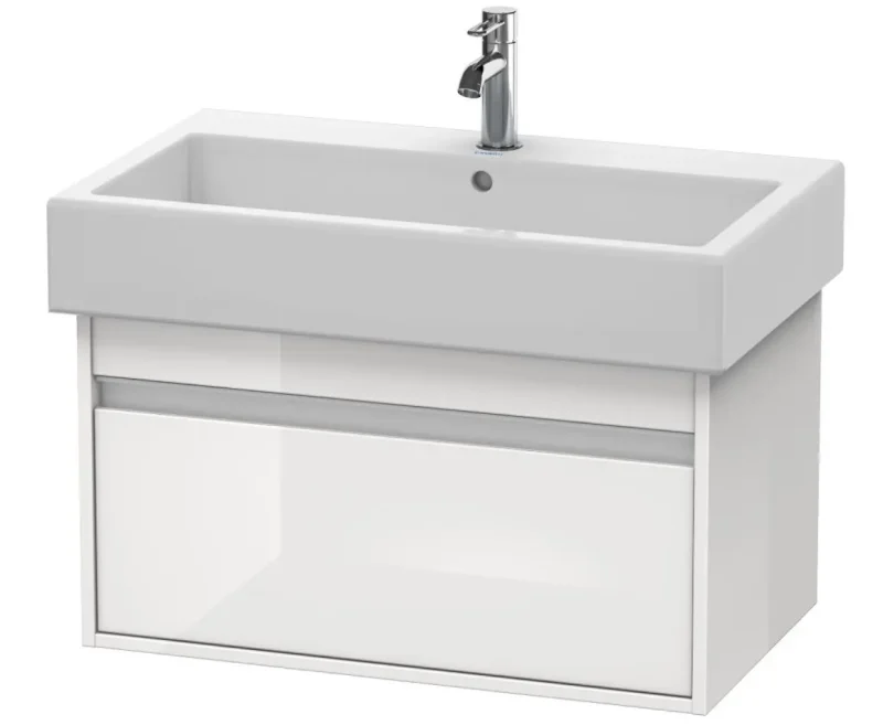 Duravit Ketho - izlietnes skapītis 41x75x44 cm, 1 atvilktne, balts spīdīgs KT668702222