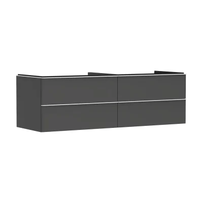 Hansgrohe Xelu Q - izlietnes skapītis, 50x156x55 cm, 4 atvilktnes, matēti pelēks/matēti balts 54091700
