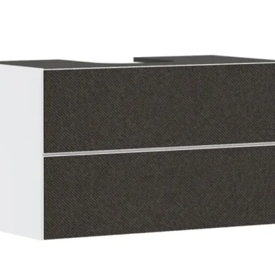 Hansgrohe Xevolos E - izlietnes skapītis, 98x56x55 cm, 2 atvilktnes, matēti balts/tekstila tumši pelēks 54190660