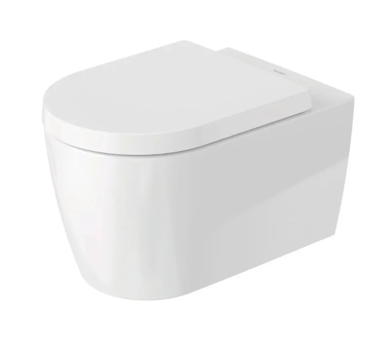 Duravit ME by Starck - piekaramais WC ar SoftClose sēdekli, Rimless, DuraShield, balts 452909AAA1