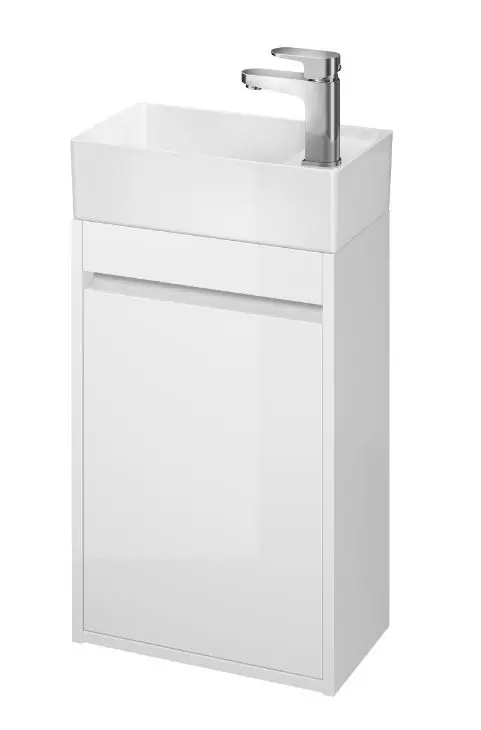 Cersanit Crea - izlietnes apakšskapis, 59x39x22 cm, 1 durvis, eņģes pa kreisi/labi, balts S924-001