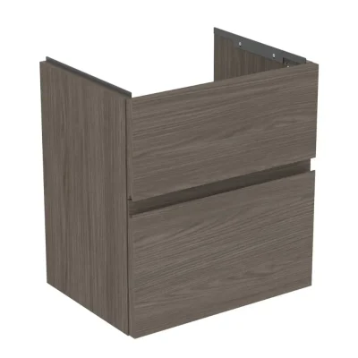 Ideal Standard Finesse - izlietnes skapītis, 50x38x55 cm, 2 atvilktnes, Dark Elm E3378UR