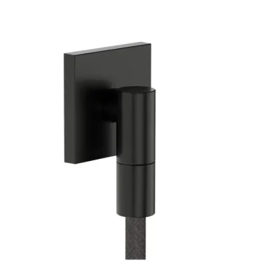 Hansgrohe FixFit Fine E - sienas pieslēguma līkums, melns hroms birstēts 28883340