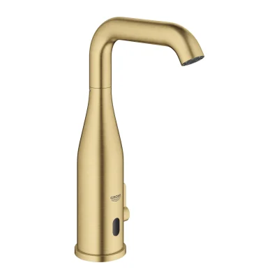Grohe Essence E - infrasarkanā elektronika izlietnes maisītājam ar maisītāju un regulējamu temperatūras regulatoru, Cool Sunrise birstēts 36445GN0