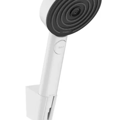 Hansgrohe Pulsify Select S - rokas duša, turētājs un šļūtenes komplekts, 3 strūklas veidi, EcoSmart, matēti balta 24306700