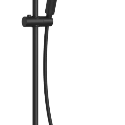 kielle Oudee - dušas komplekts ar termostatu, diametrs 26 cm, 3 strūklas, matēti melns 20602014