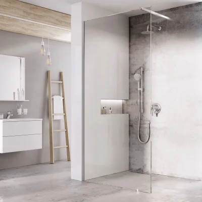 Ravak Walk-In - Walk-In Wall dušas siena 100x200 cm, hroms/caurspīdīgs stikls GW9WA0C0SZ1