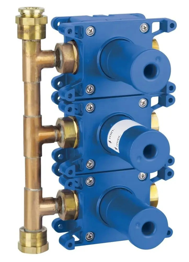 Grohe Rapido - Rapido C - iebūvējamais korpuss zemapmetuma vārstam, 3-ceļu 35031000