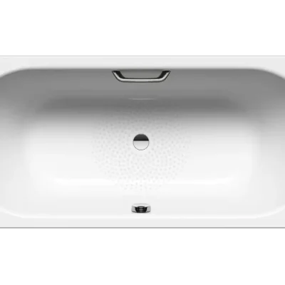Kaldewei Ambiente - Taisnstūrveida vanna Classic Duo 107, 170x75 cm, ar rokturu atverēm, neslīdoša, balta 290710220001
