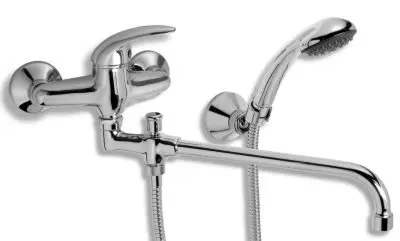 Novaservis Metalia 55 - vannas maisītājs montāžai pie sienas 150 mm, klīnikas svira, hroms 55036L,0