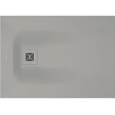 Duravit Sustano - dušas paliktnis 100x70 cm, DuraSolid, pelēks matēts 720272630000000