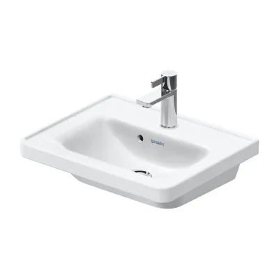 Duravit D-Neo - roku mazgāšanas izlietne 50x40 cm, ar pārplūdi, 1 caurums jaucējkrānam, balta 0742500000