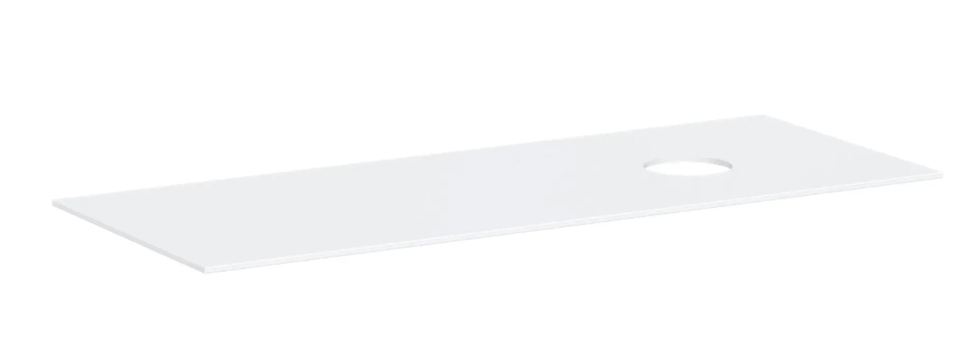 Hansgrohe Xevolos E - izlietnes virsma, 137x55 cm, izgriezums labajā pusē, balts matēts 54334700