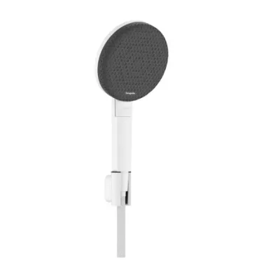Hansgrohe Raindance Alive Select S - rokas duša, turētājs un šļūtenes komplekts, 3 strūklas veidi, EcoSmart, matēti balts 24611700