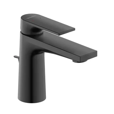 Duravit Tulum - izlietnes maisītājs ar noteces komplektu, matēti melns TU1010001046