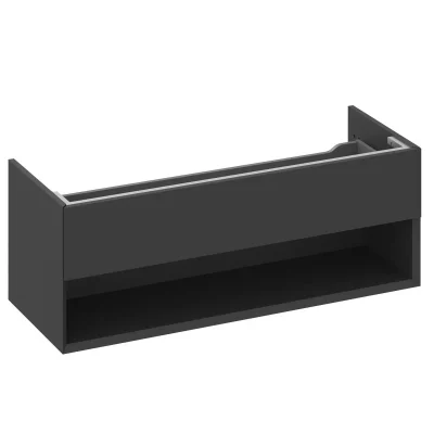Ravak Lite - izlietnes skapītis 120x45x43 cm, 1 atvilktne, matēti melns X000001868