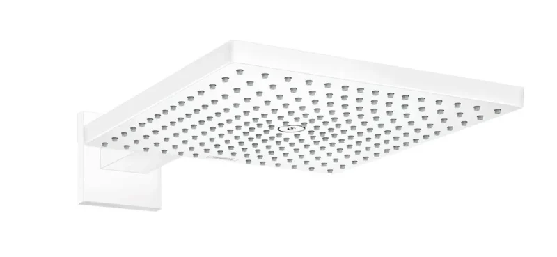 Hansgrohe Raindance E - galvas duša, 30x30 cm, EcoSmart, matēti balta 26239700