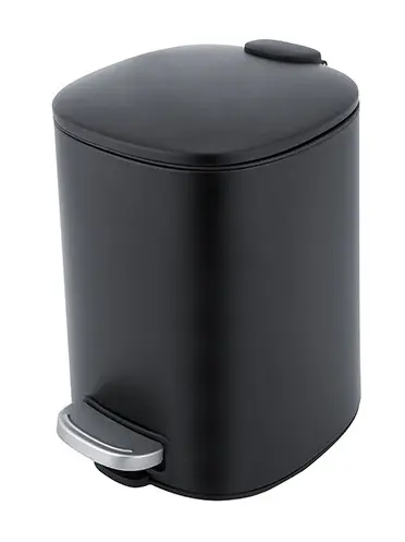 Nimco atkritumu tvertnes - atkritumu tvertne, 5 l, matēti melns KOS 9005-90