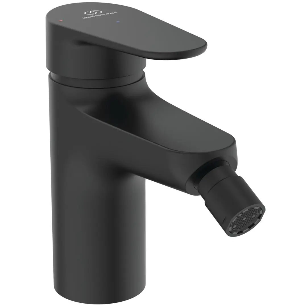 Ideal Standard ALU+ - bideta maisītājs ar Click-Clack noteci, BlueStart, zīdaini melns BE132XG