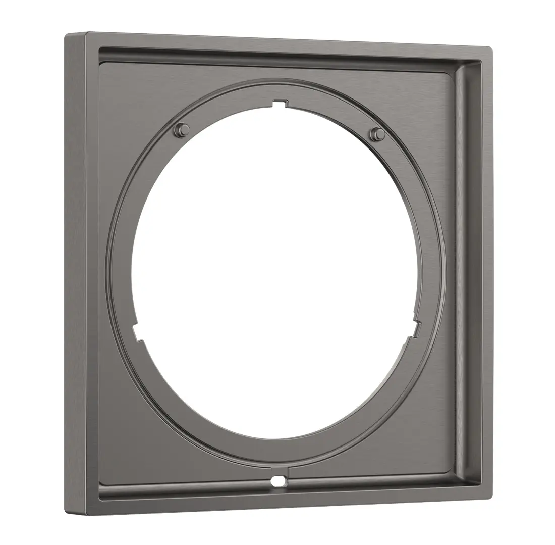Axor ShowerSelect ID - pagarinājums 17x17 cm, hroms melns birstēts 13641340
