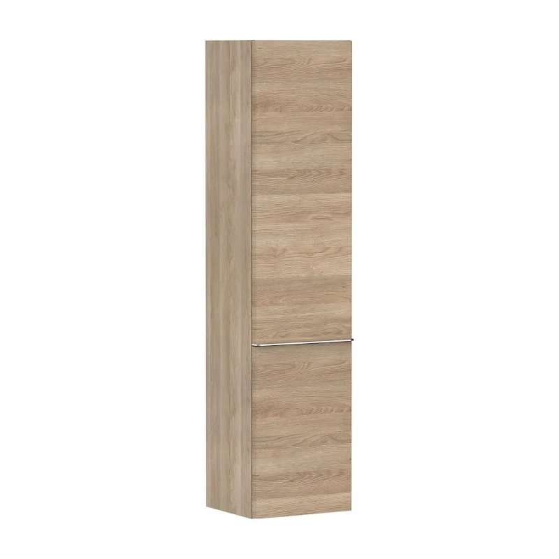 Hansgrohe Xelu Q - augstais skapis 40x165x35 cm, 2 durvis, eņģes kreisajā pusē, dabīgs ozols/hroms 54137000